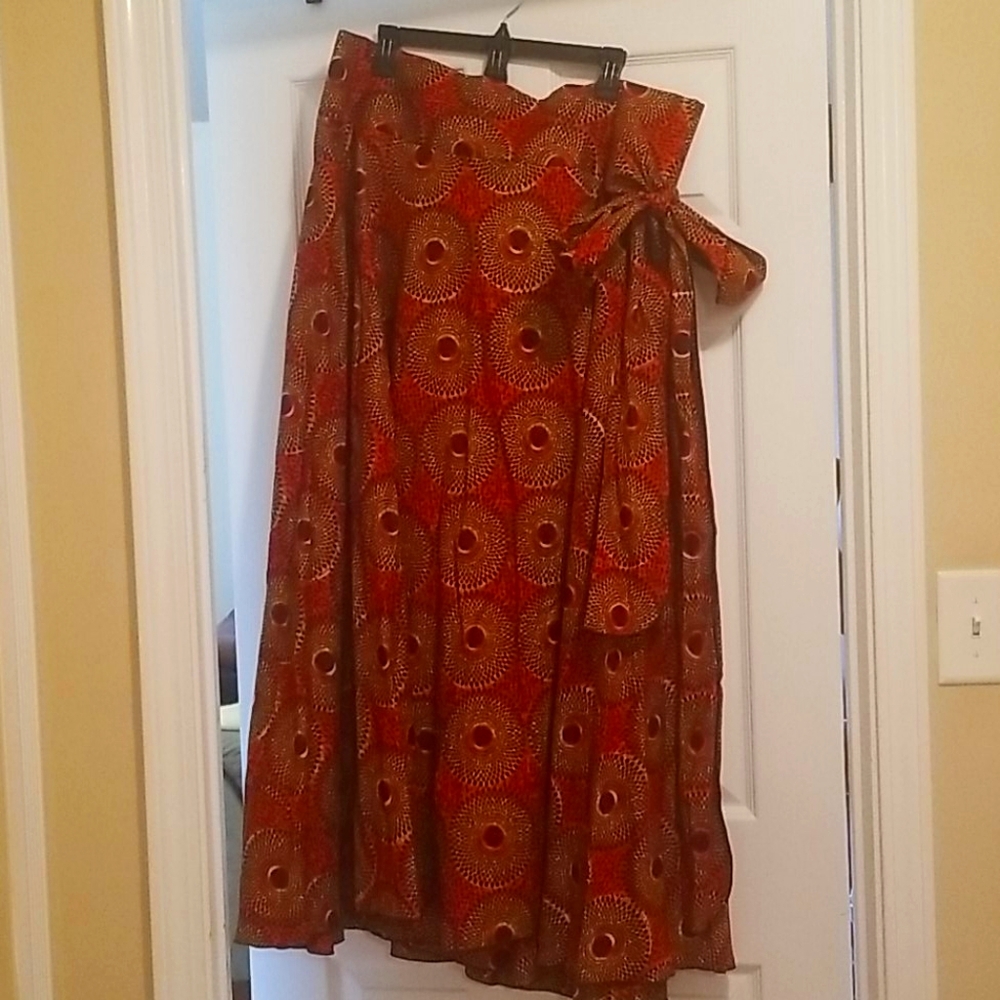 African Print Maxi Skirt